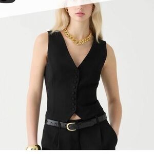 J. Crew Slim-fit tuxedo vest in city crepe